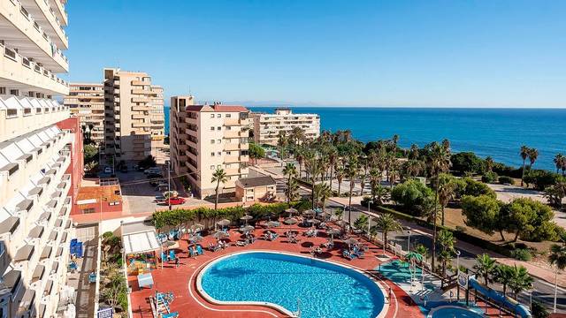 Hotel Playas de Torrevieja 3★ — venkovní bazén s lehátky, Torrevieja, Španělsko