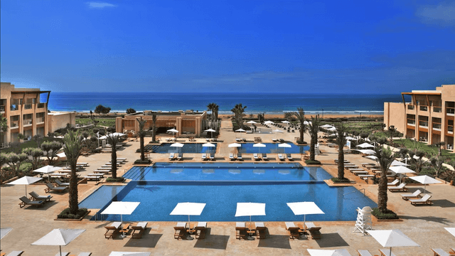 Hotel Hilton Taghazout Bay Beach Resort & Spa 5★ — bazén s výhledem na oceán, Agadir